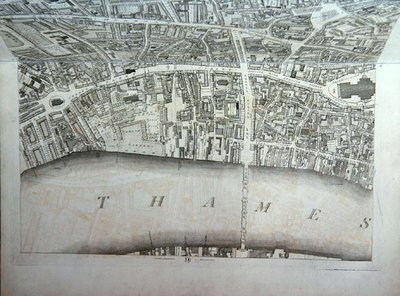 Plan of the City of London, published 1813 by Richard Horwood
